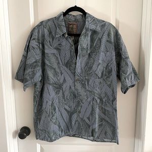Whoolas Authentic Hawaiian Shirt Size Large 100% Cotton Made In USA